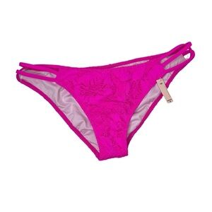 Victoria’s Secret The Strappy Cheeky in Outrageous Pink Lace Medium